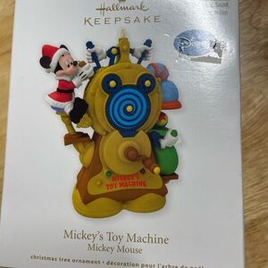 Hallmark Keepsake Mickey Mouse Toy Machine Ornament